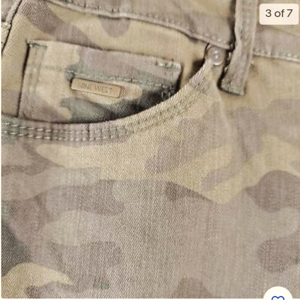 Nine West Gramercy stretch camo ankle pants
